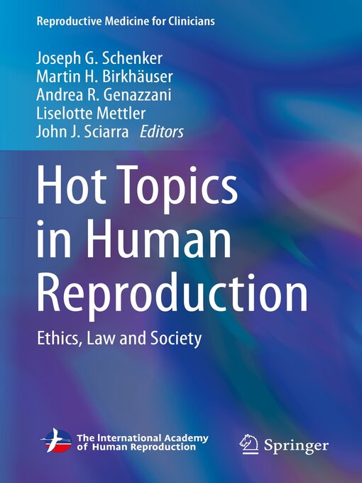 Title details for Hot Topics in Human Reproduction by Joseph G. Schenker - Available